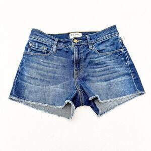 Frame Denim Le Cutoff Dark Wash Denim Cutoff Short Jeans Size 24